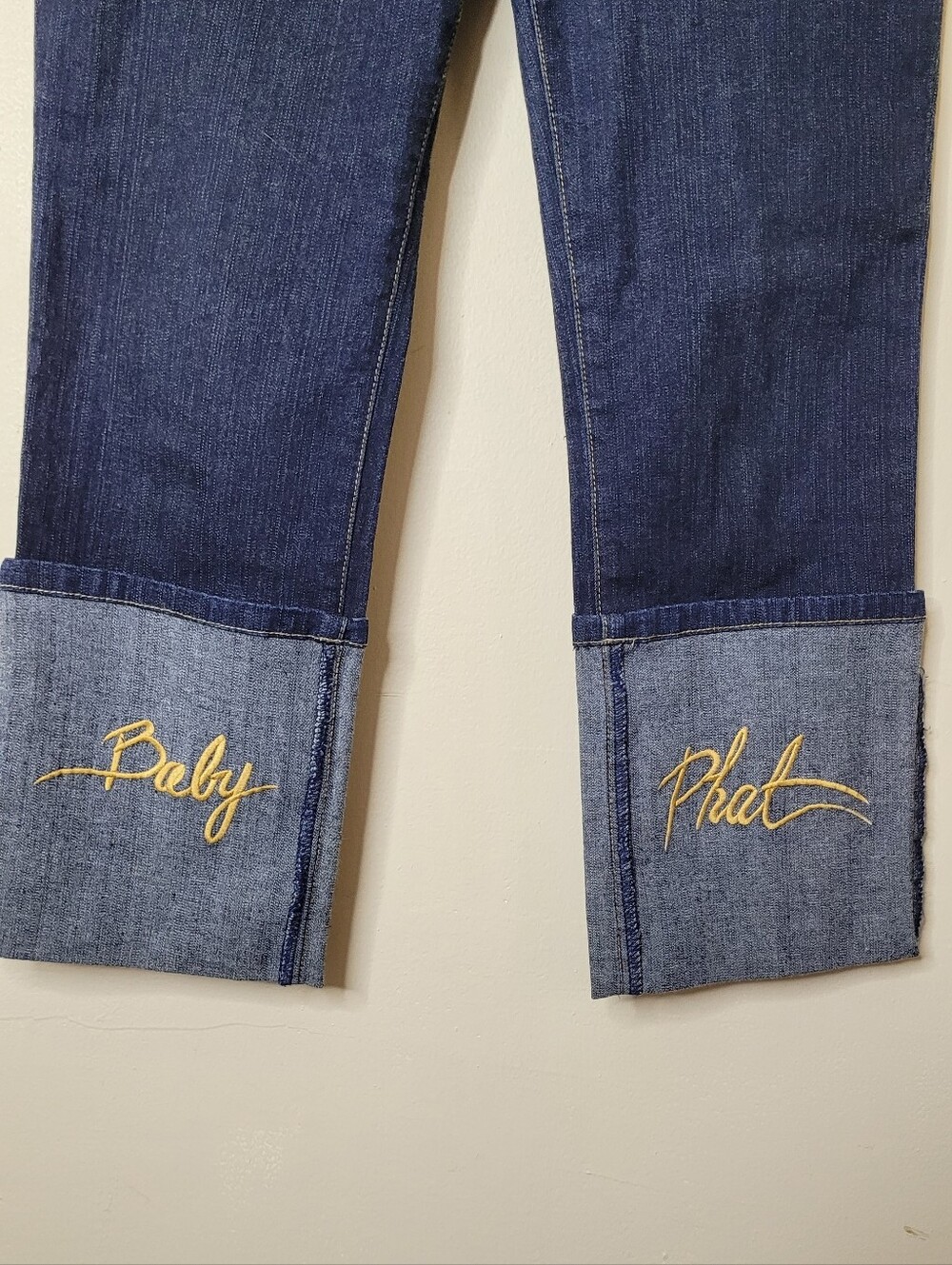 Baby Phat Vintage Y2K Cuffed Jeans Size 5 - Picture 3 of 10
